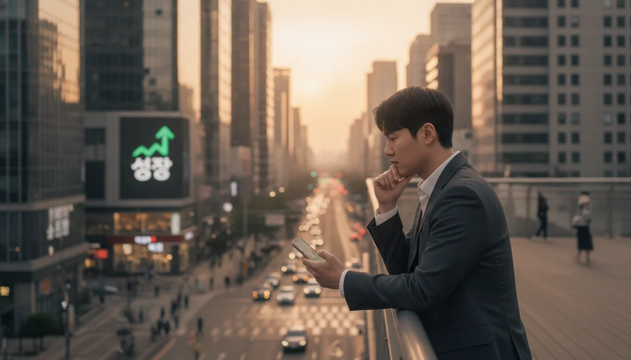 투자자 고민하는 모습